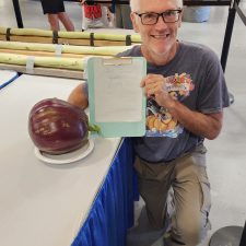 Jef Treece State record eggplant 6.14 lbs