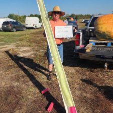Jason Whitehurst 108.25" long gourd  Bourbon, IN