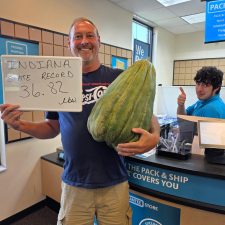 Butch Ganstine IN cantelope record 36 lb 8.2 oz 2025